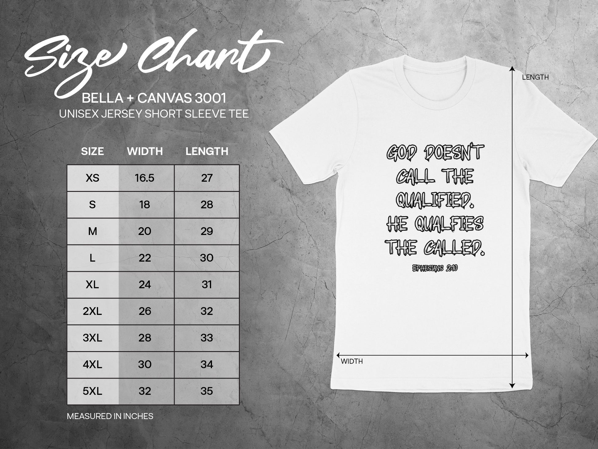 God Doesn't Call the Qualified Motivational Tee