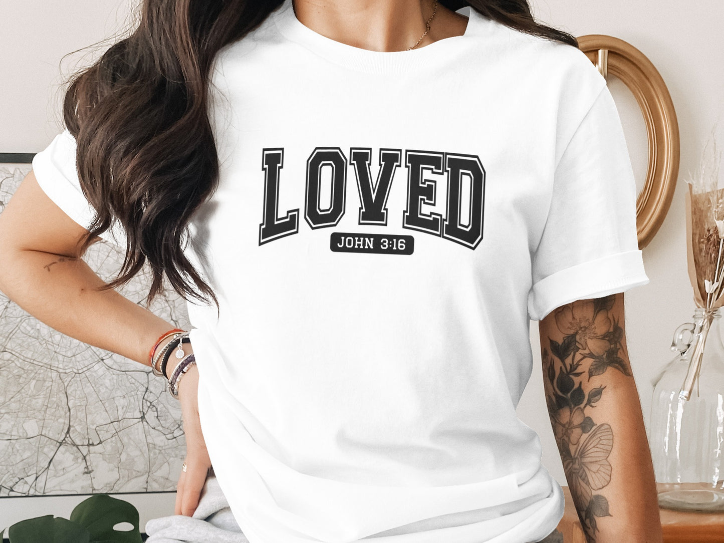 Empowering Loved John 3:16 Design T-shirt