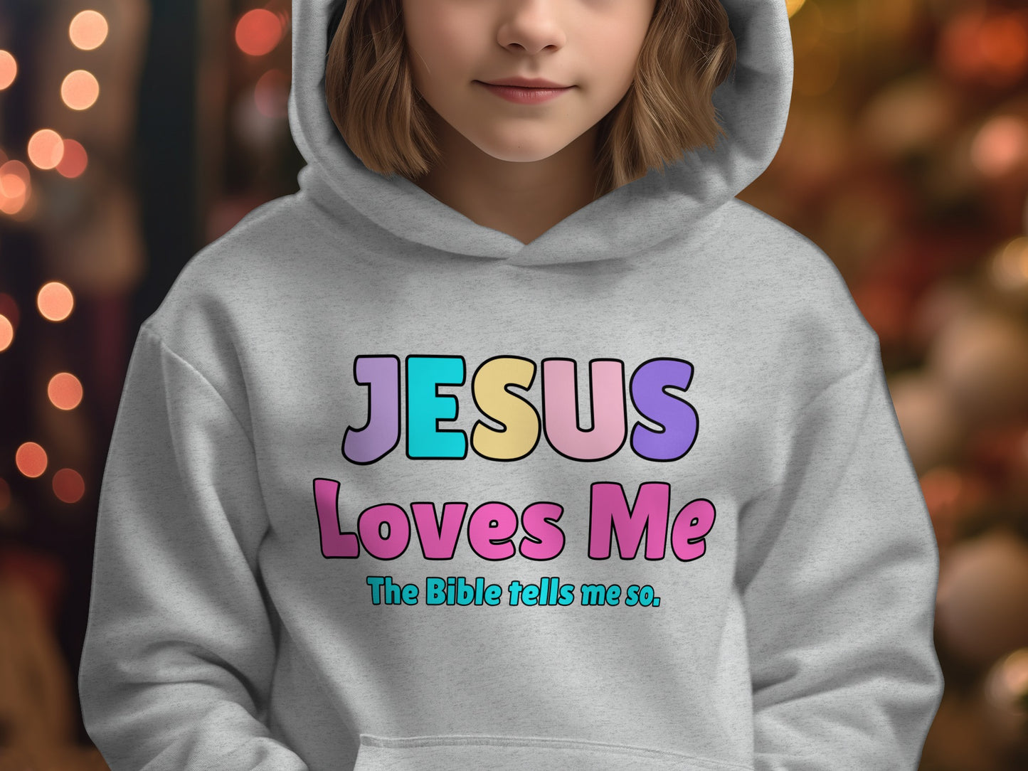 Colorful Jesus Loves Me The Bible Tells Me So hoodie