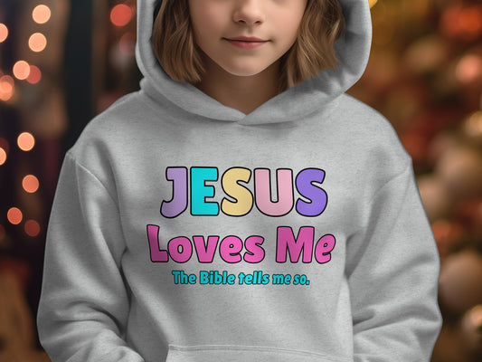 Colorful Jesus Loves Me The Bible Tells Me So hoodie
