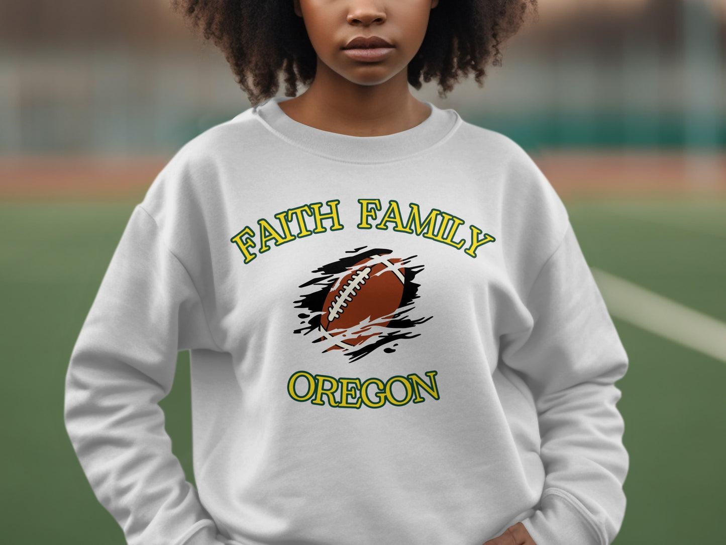 Faith Family Oregon Football Sweatshirt product