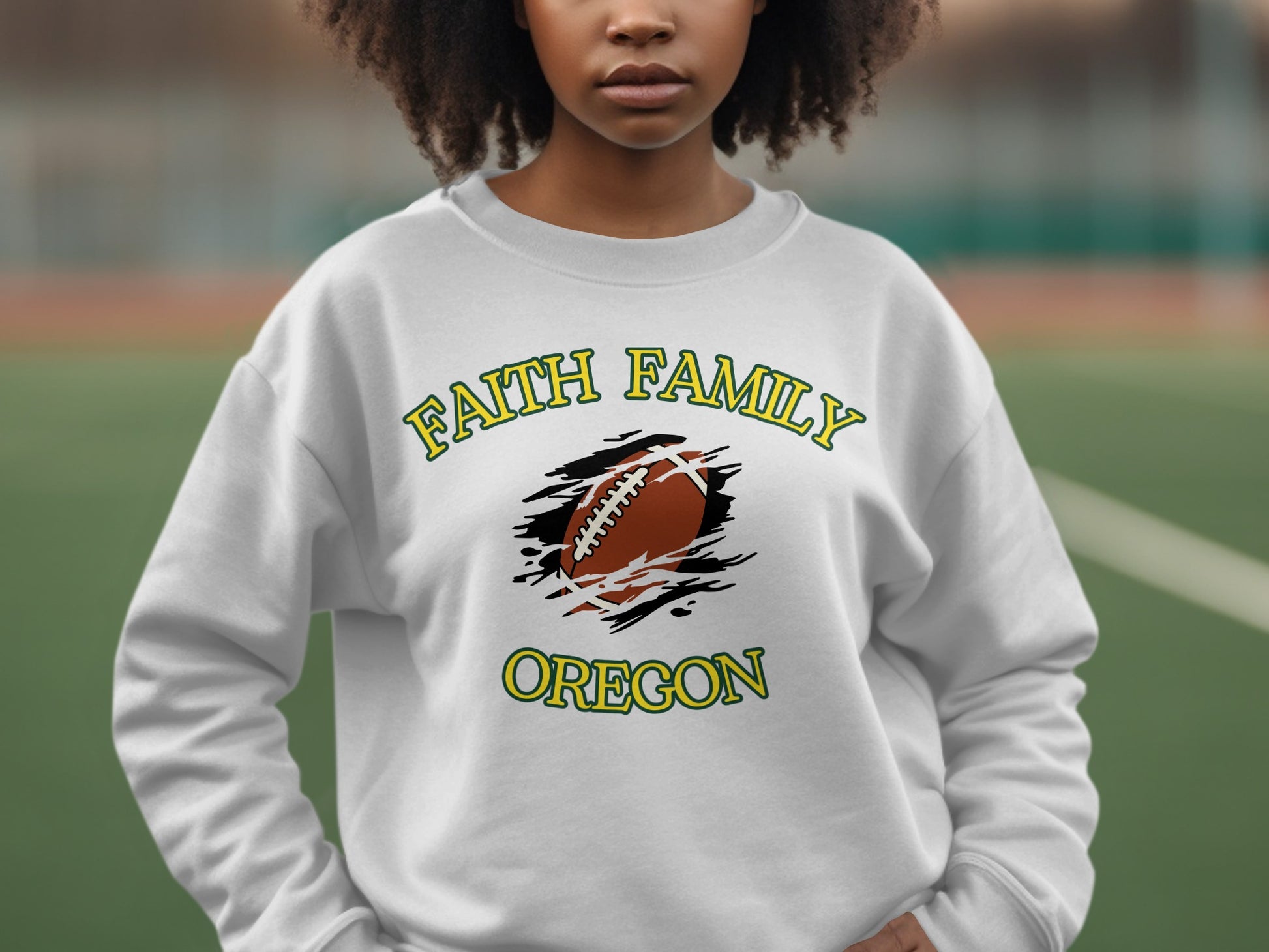 Faith Family Oregon Football Sweatshirt product