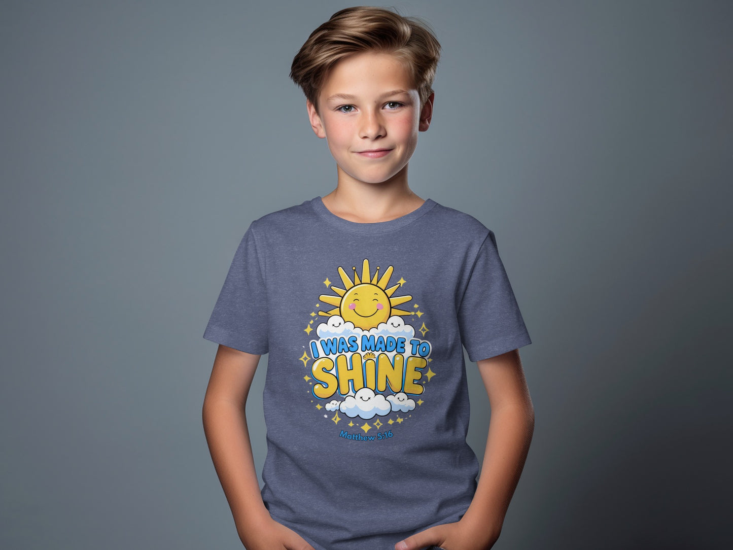 I Was Made to Shine Fun Youth Tee Product