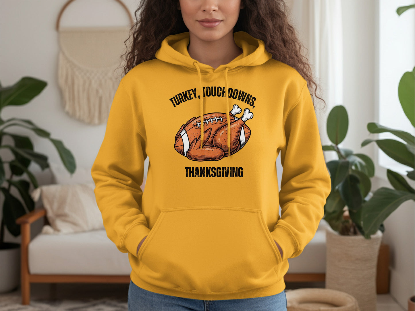 Turkey Touch Downs Thanksgiving Hoodie