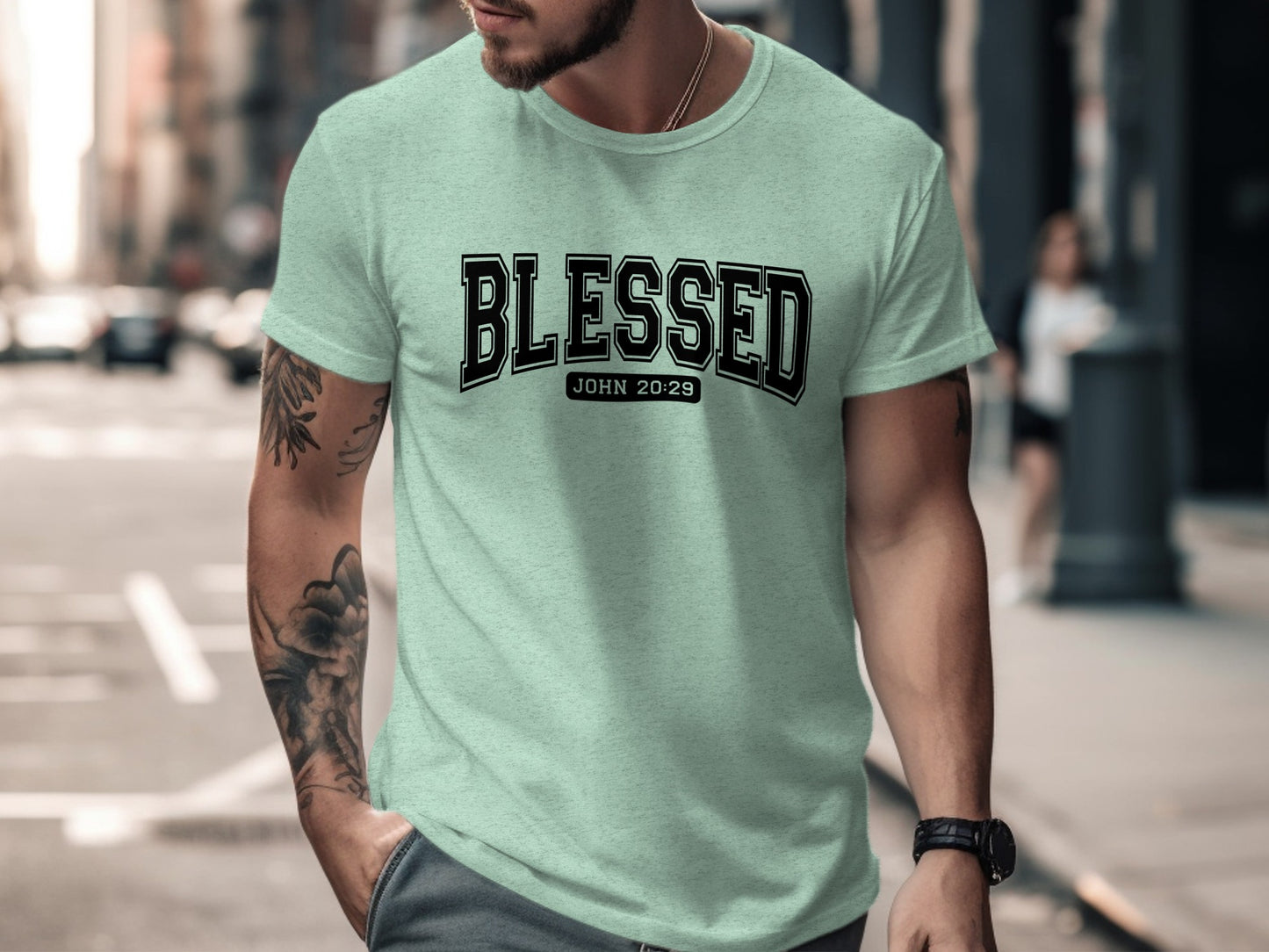 Blessed John 20:29 Graphic Tee Shirt Product