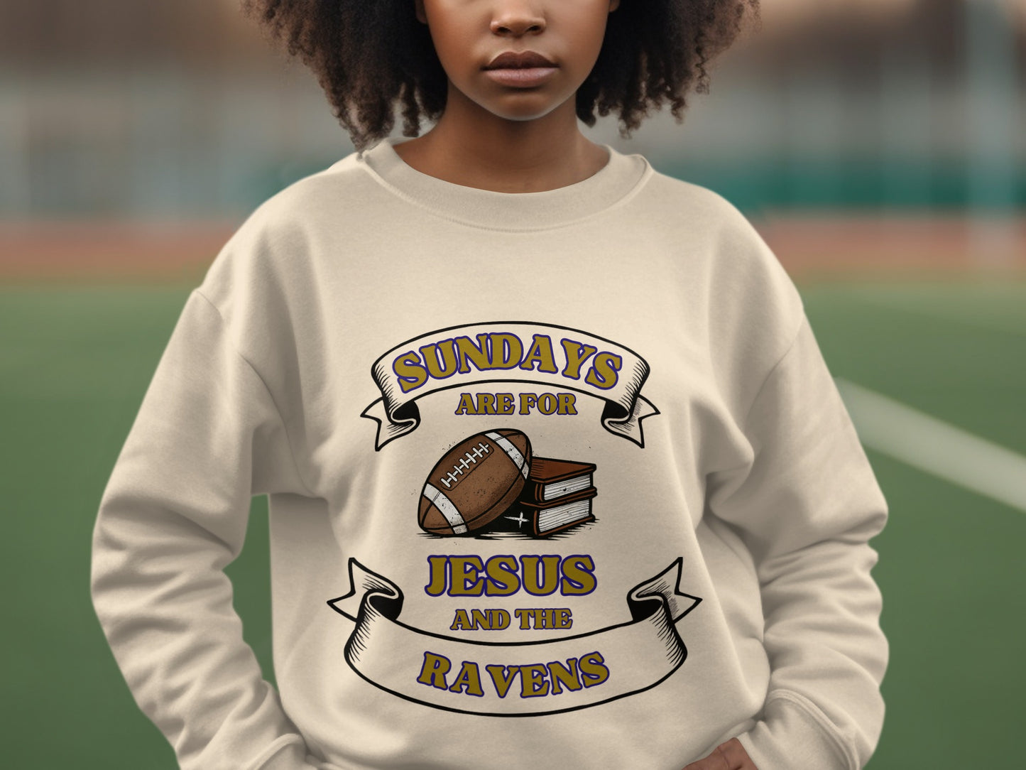 Sundays Are For Jesus And The Ravens Sweatshirt product