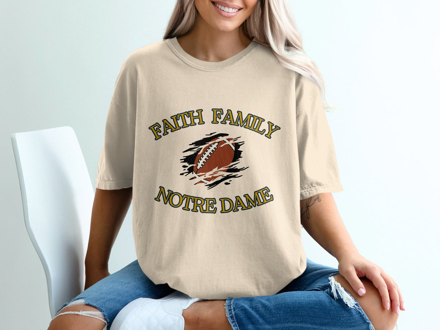 Faith Family Notre Dame Graphic Shirt
