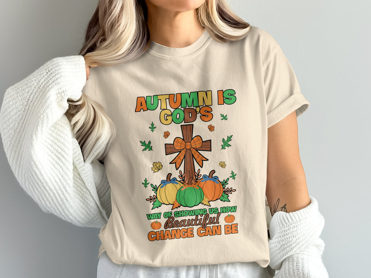 Autumn Is God's Way Beautiful Change T-Shirt