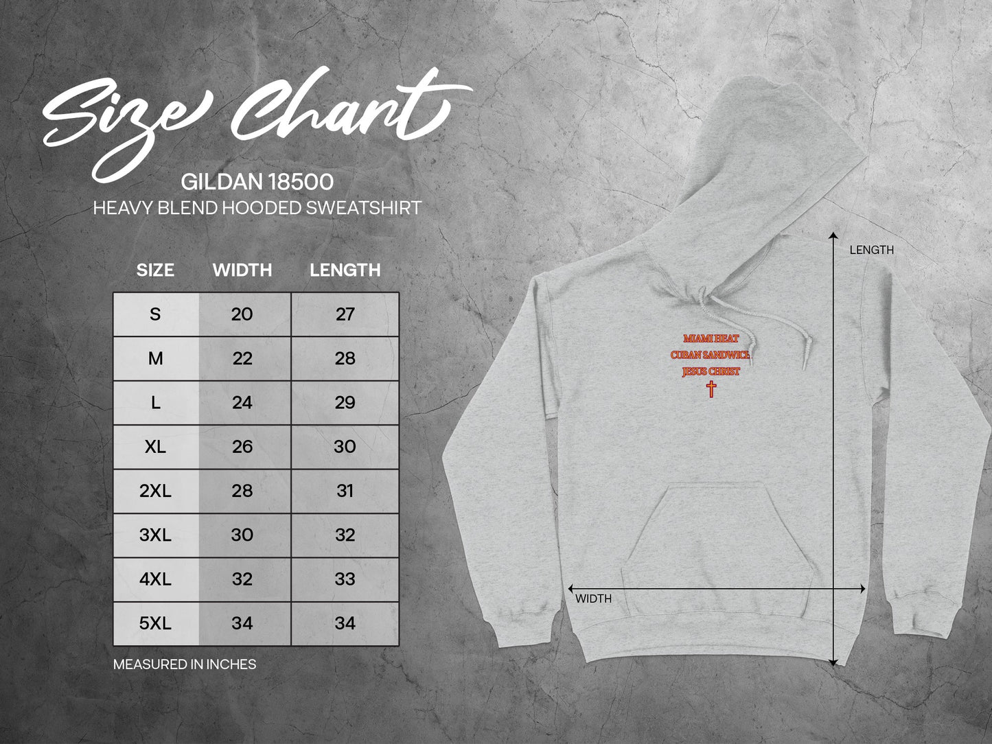 Make Bulk Order Champion Sweatshirt Size Chart