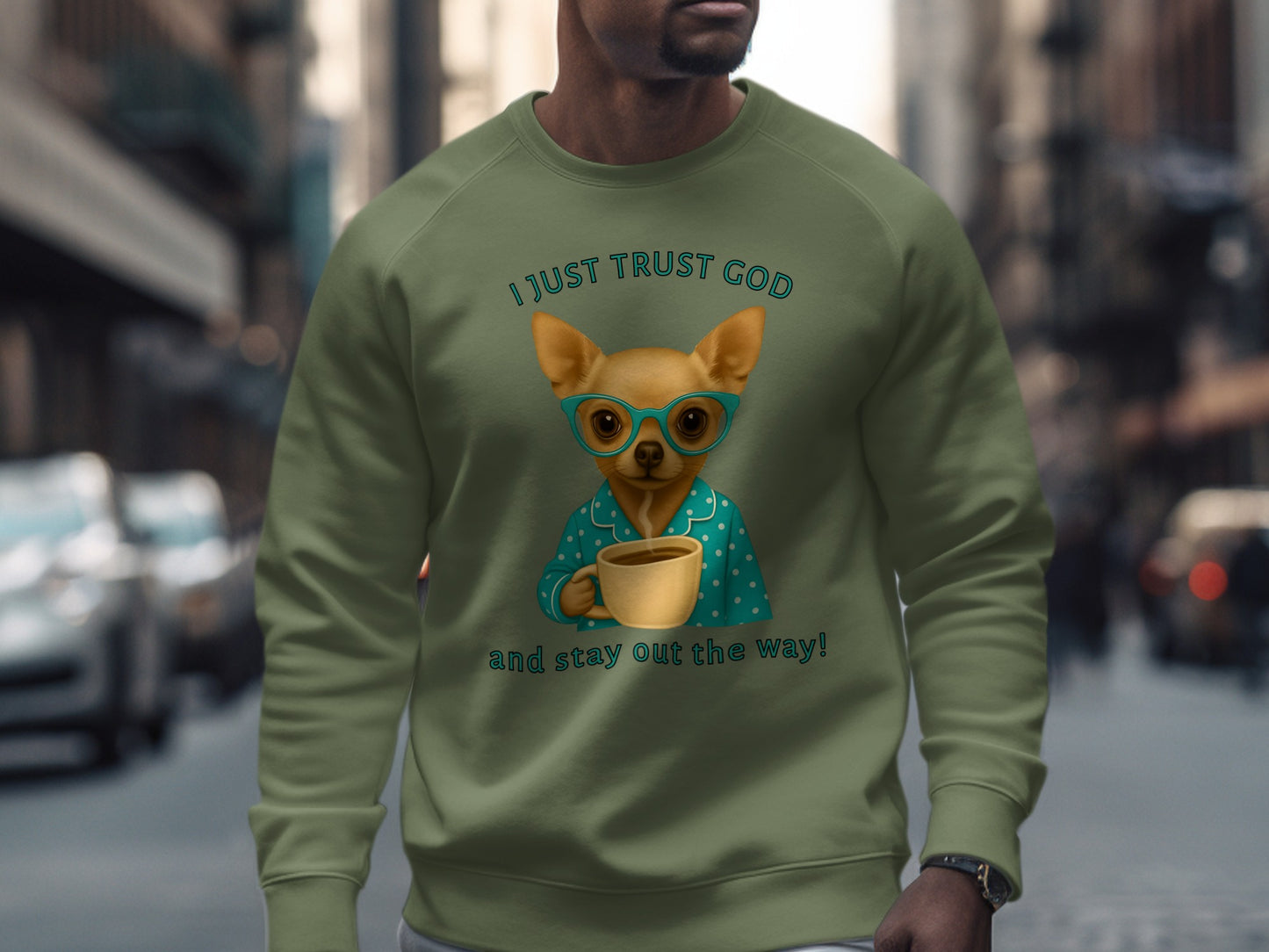 I Just Trust God Chihuahua Stay Out The Way Shirt