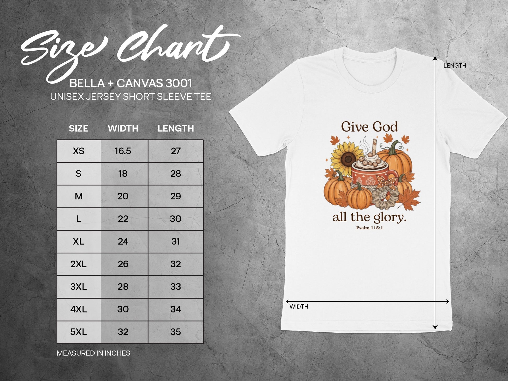 Give God All the Glory with Fall Scene Shirt