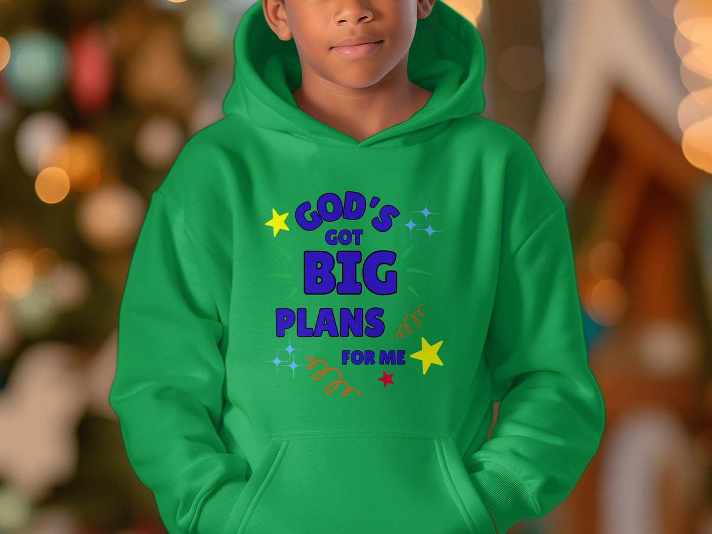 God's Got Big Plans For Me Green Hoodie