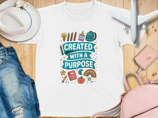 Created With A Purpose Graphic Tee Product