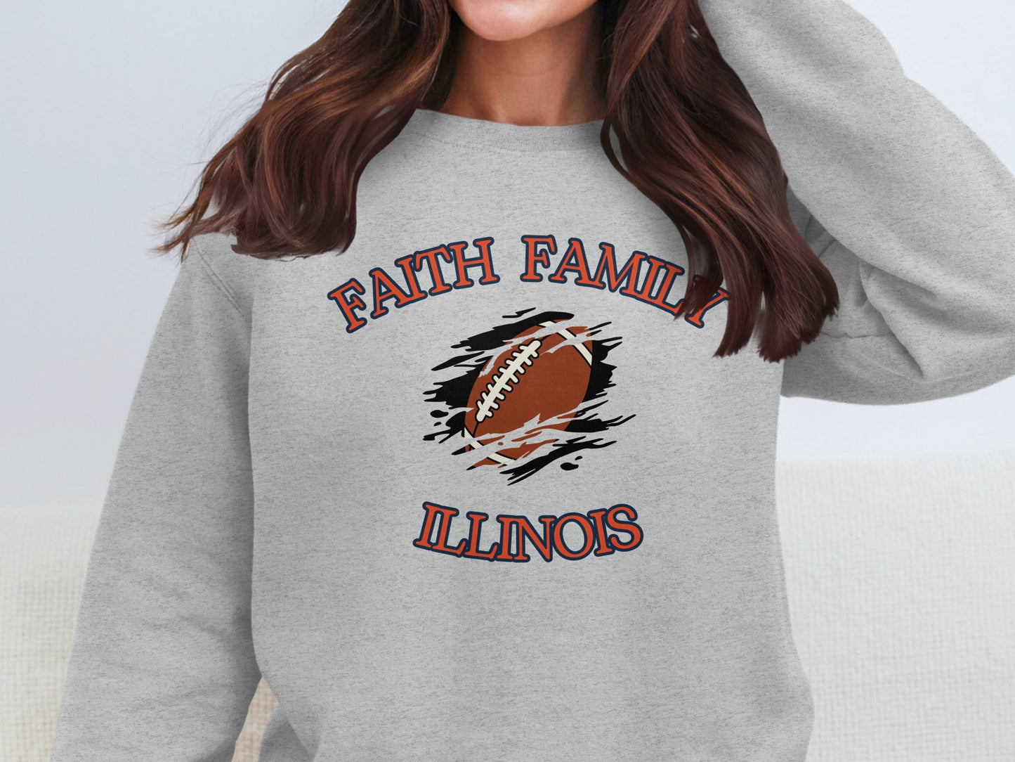 Faith Family Illinois Football Sweatshirt product