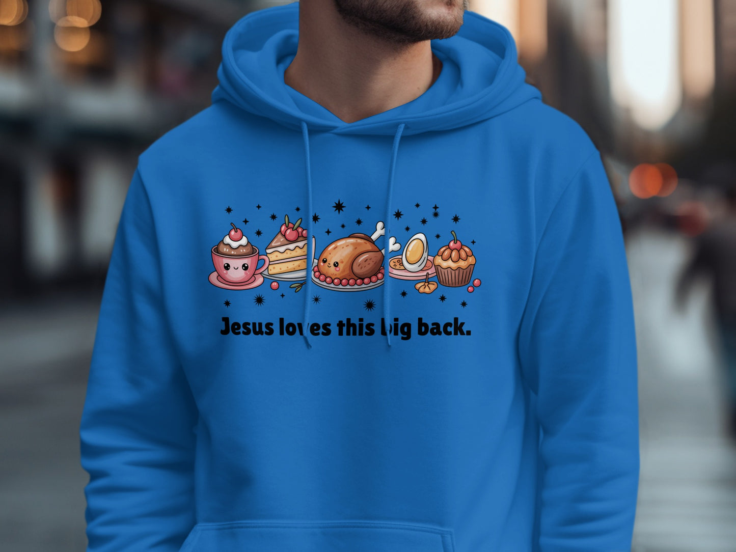 Jesus loves this big back hoodie