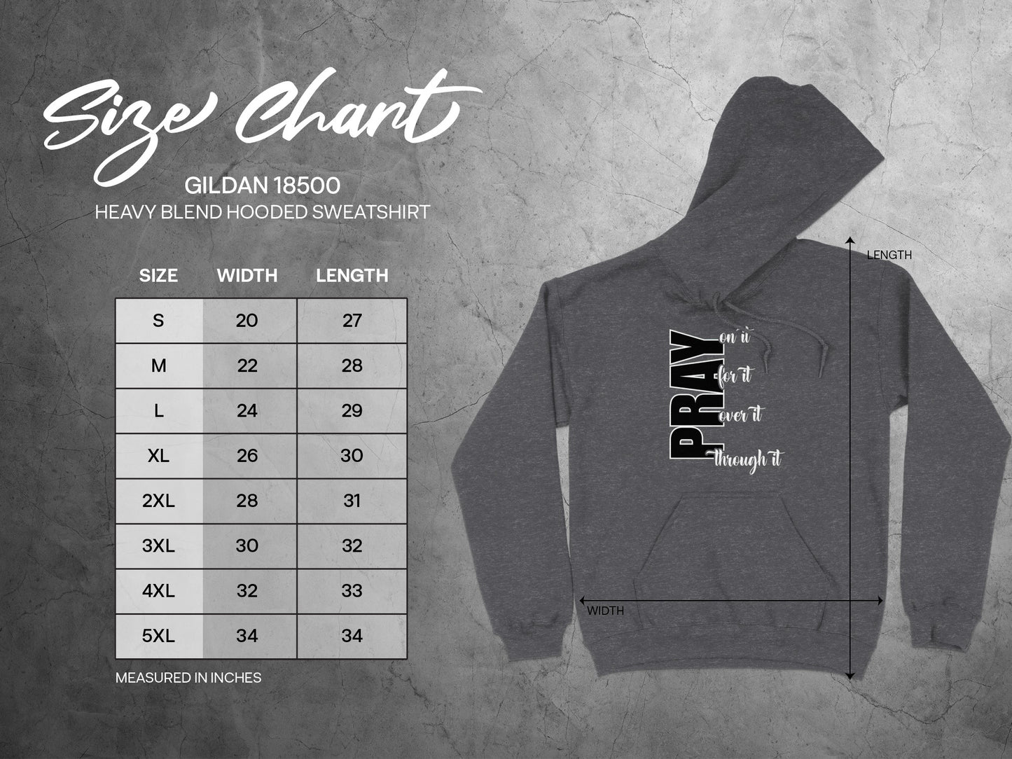 Pray Get Through it Motivational Hoodie product