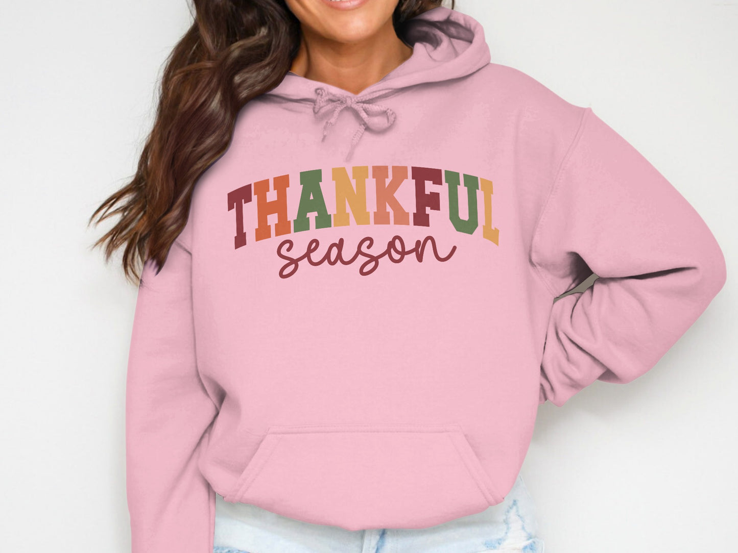 Thankful Season Hooded Sweatshirt for Cozy Days