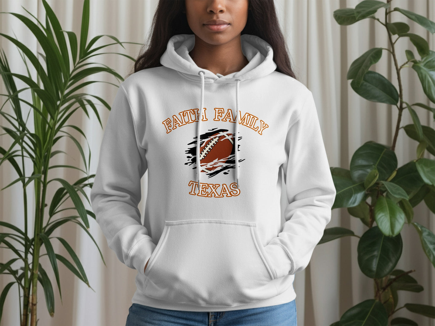 Faith Family Texas Football Graphic Hoodie product