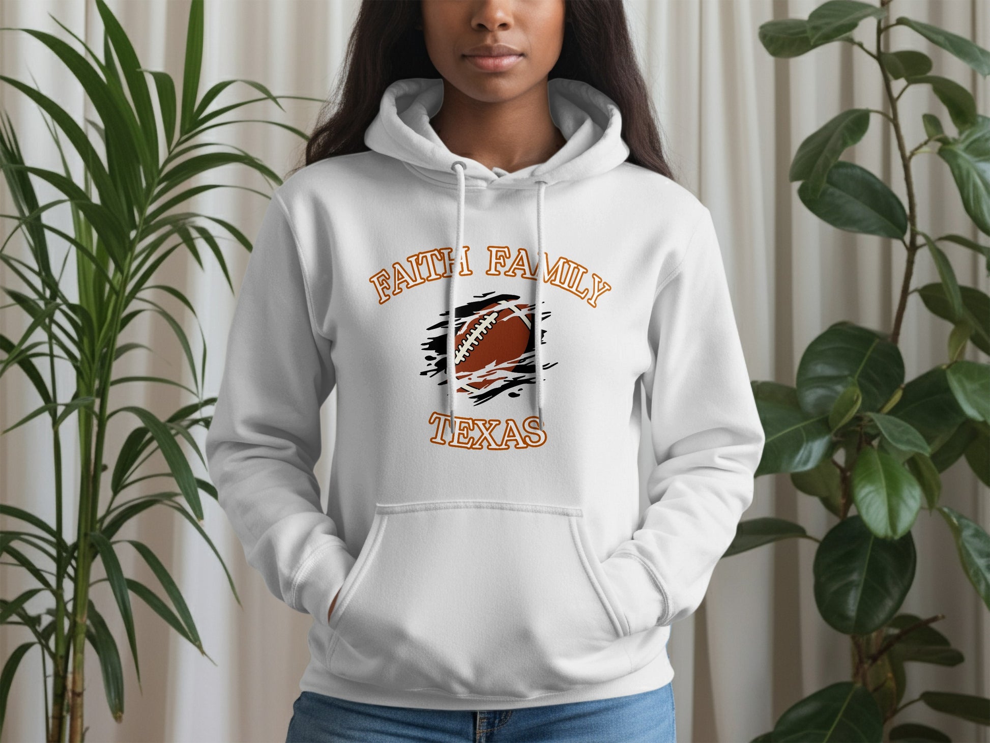 Faith Family Texas Football Graphic Hoodie product