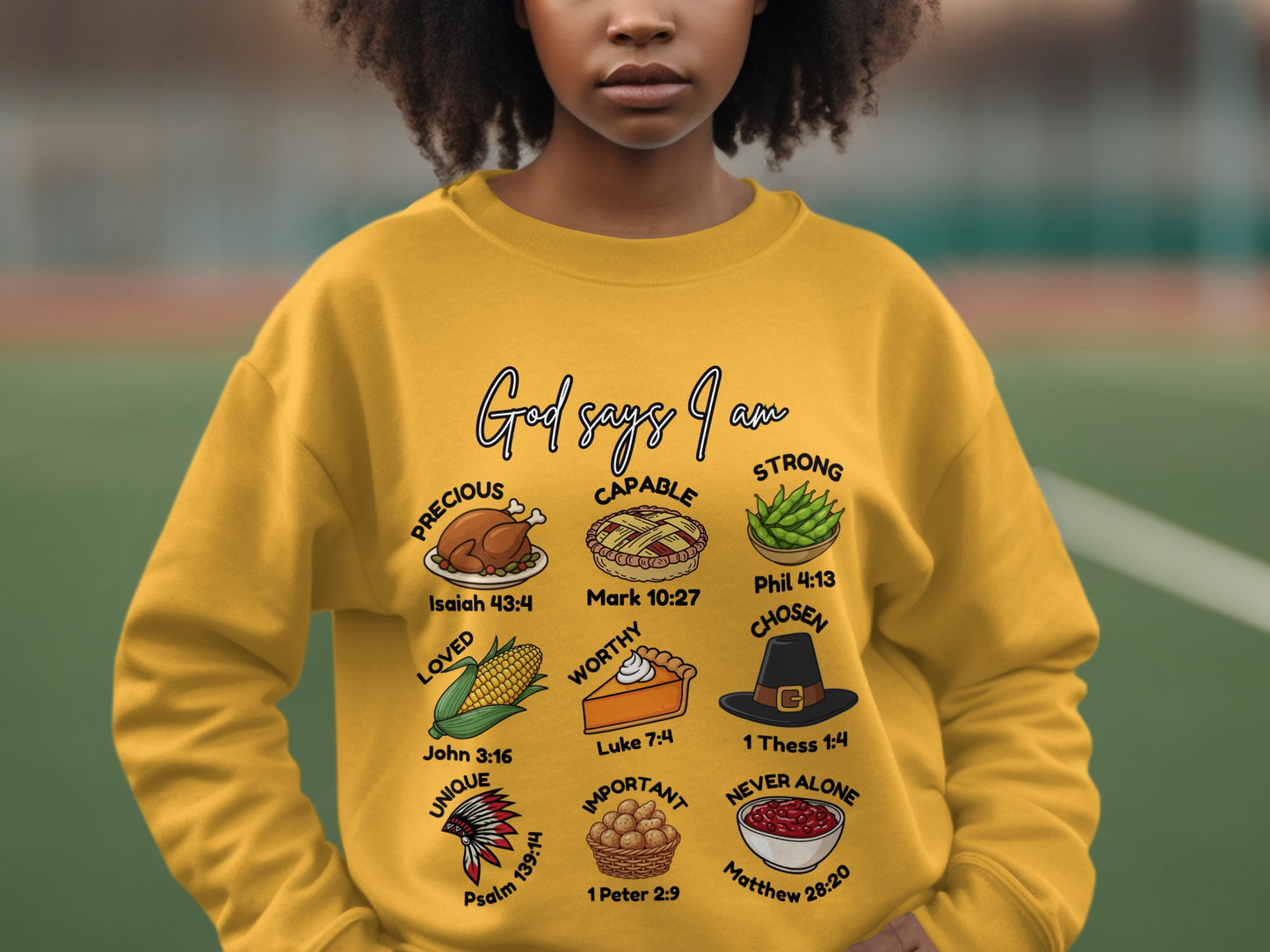 Inspirational Sweatshirt Religious Faith Quotes Design