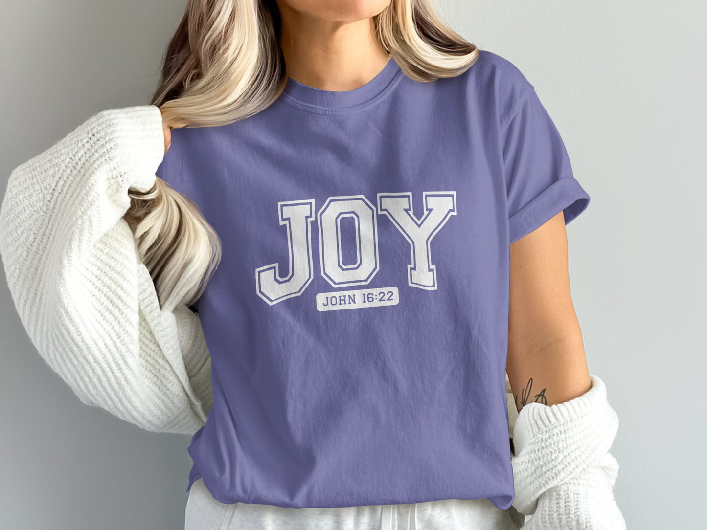 Joy John 16:22 Inspirational Quote T-Shirt