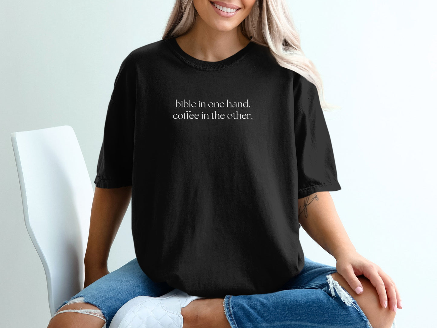 Bible in One Hand Coffee in the Other T-Shirt product