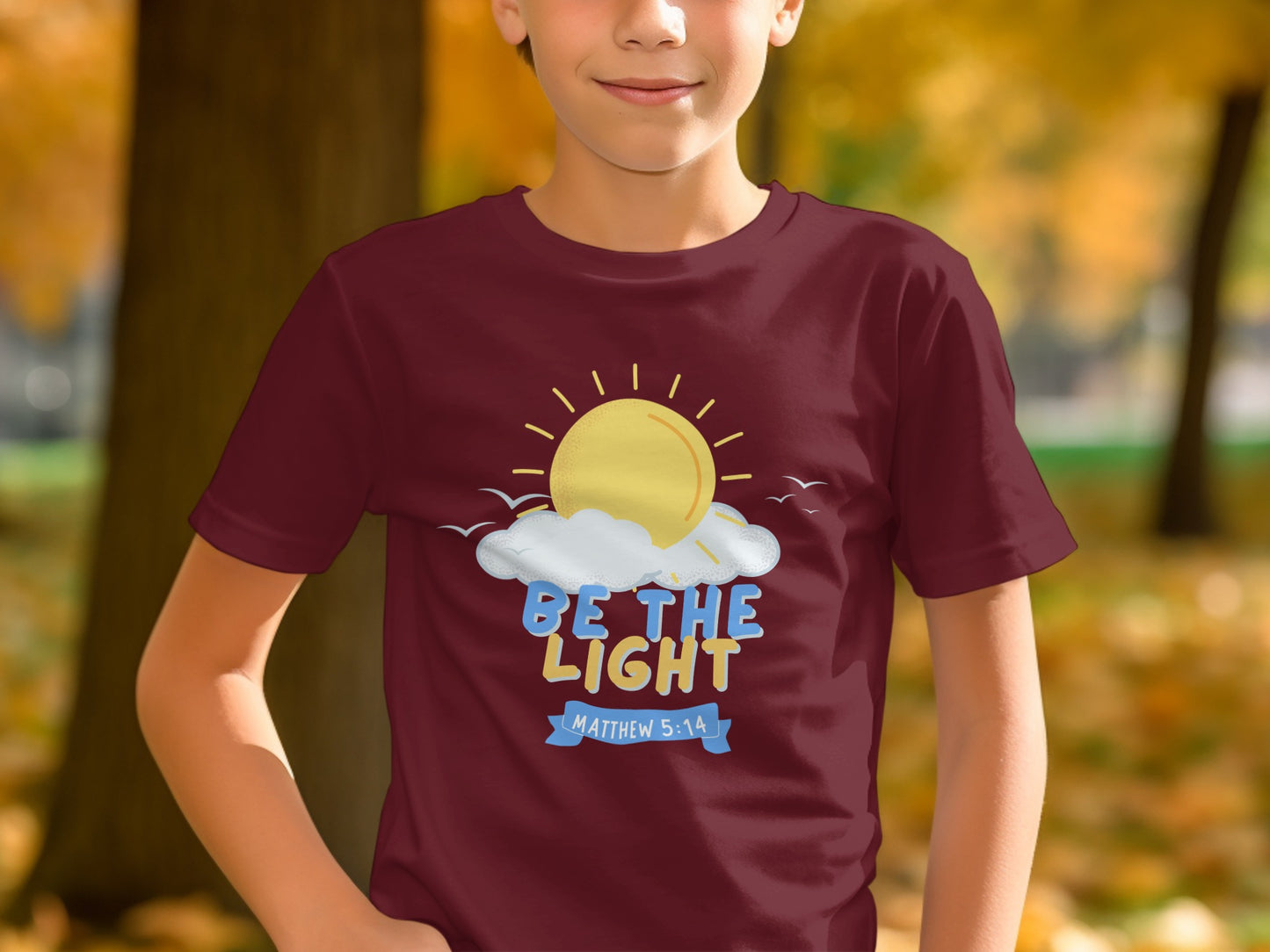 Be The Light Matthew 5:14 Motivational Shirt