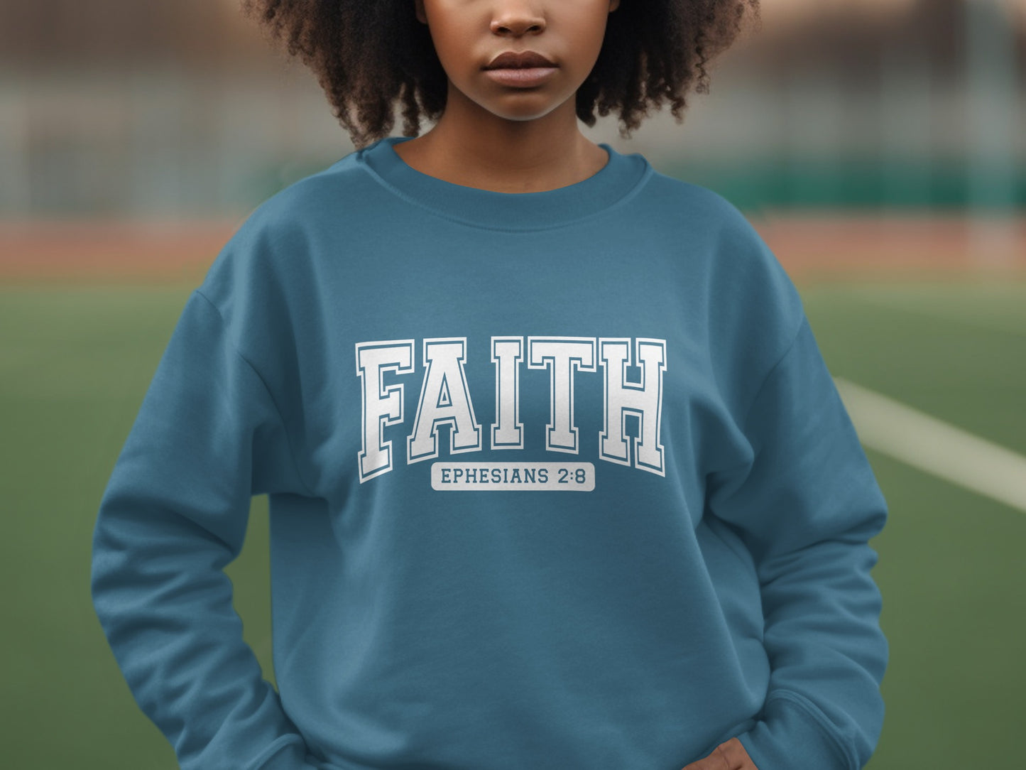 Faith Ephesians 2 8 Inspiring Sweatshirt Product