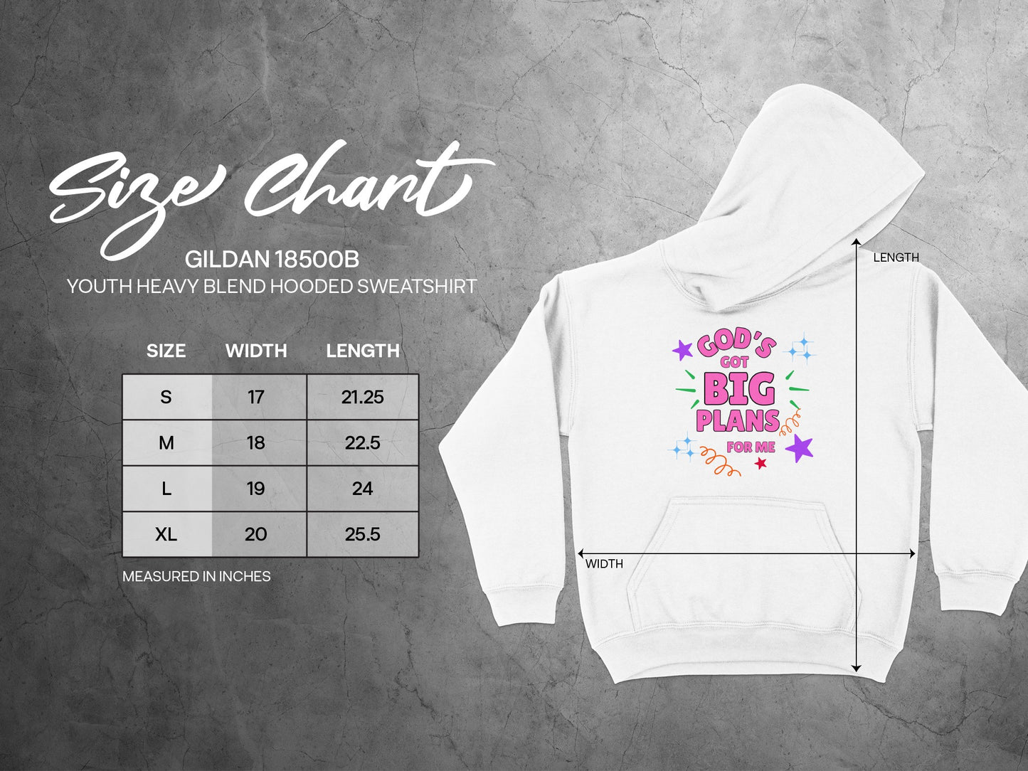 God's Got Big Plans For Me Youth Sweatshirt