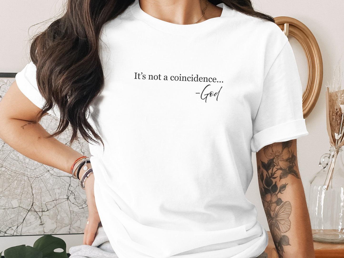 It's Not a Coincidence God Quote T-shirt product