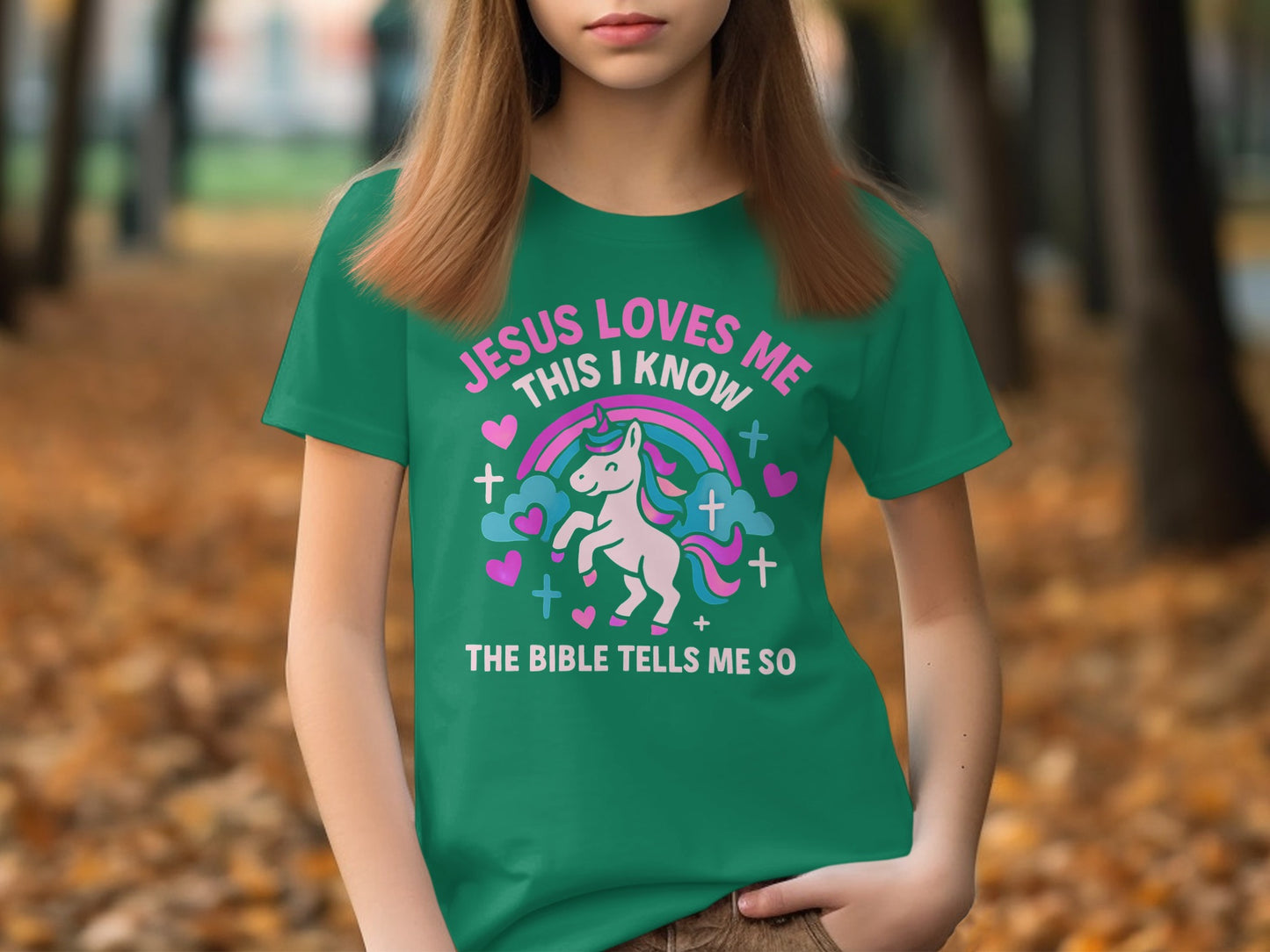 Jesus Loves Me This I Know with Unicorn T-Shirt