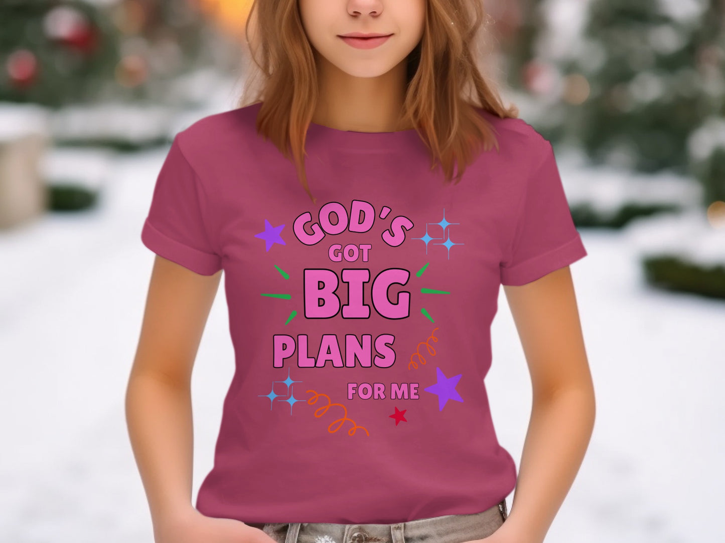God's Got Big Plans For Me Inspirational T-shirt