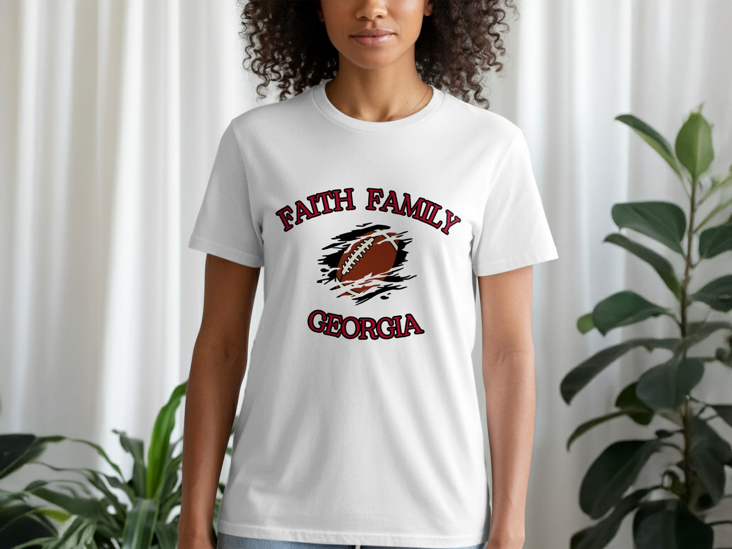 Faith Family Georgia Football Graphic Tee