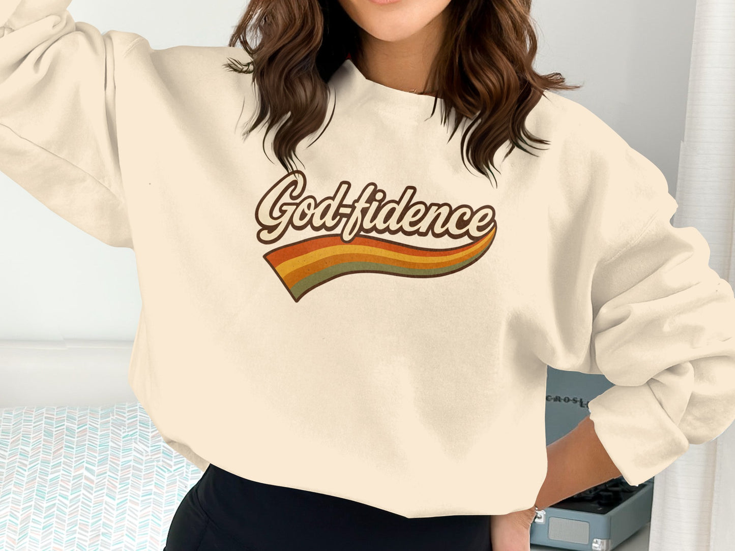 Godfidence Graphic Text Sweatshirt product type