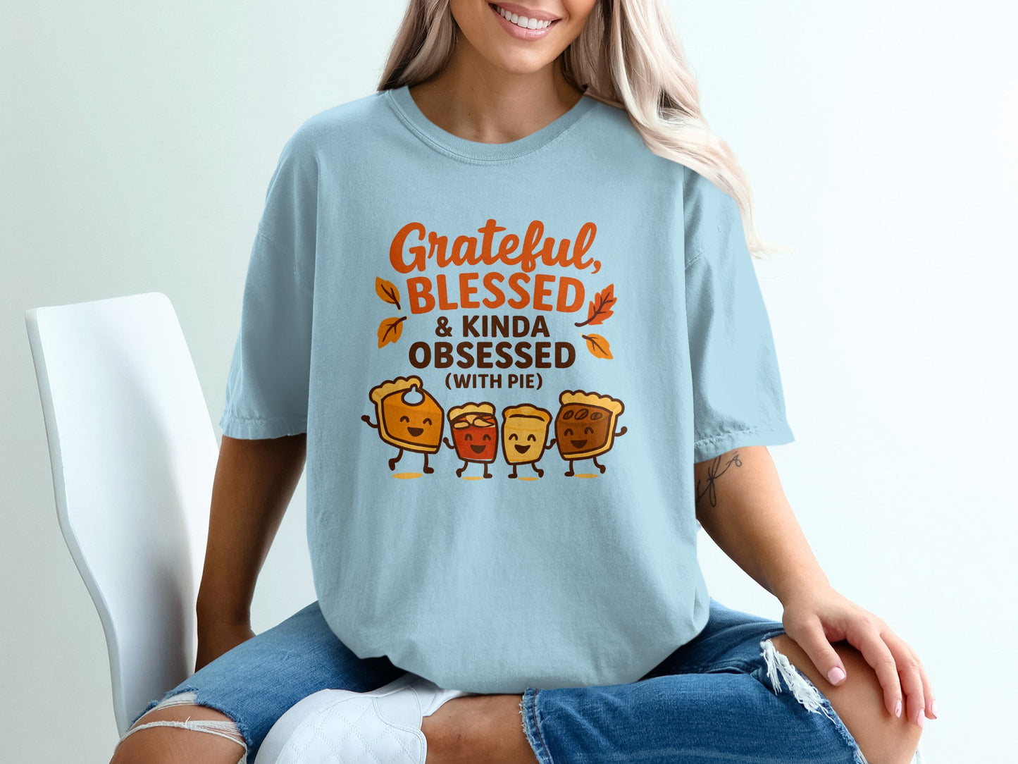 Grateful Blessed Kinda Obsessed With Pie T-Shirt