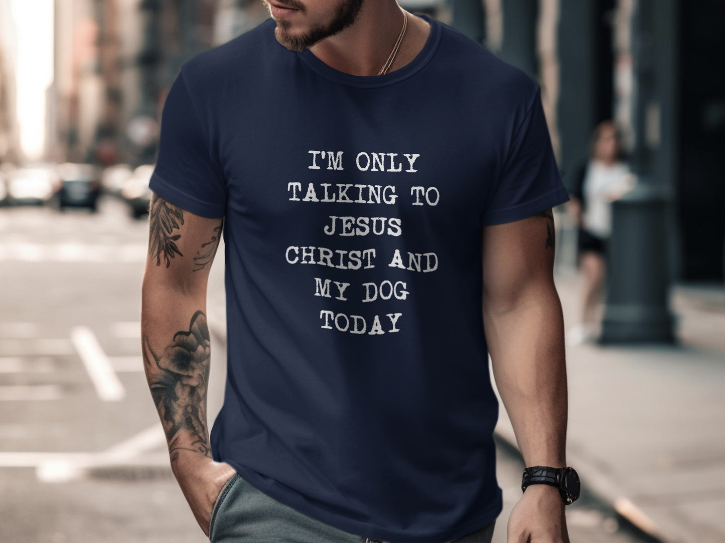 Only Talking To Jesus Christ And My Dog Today Shirt