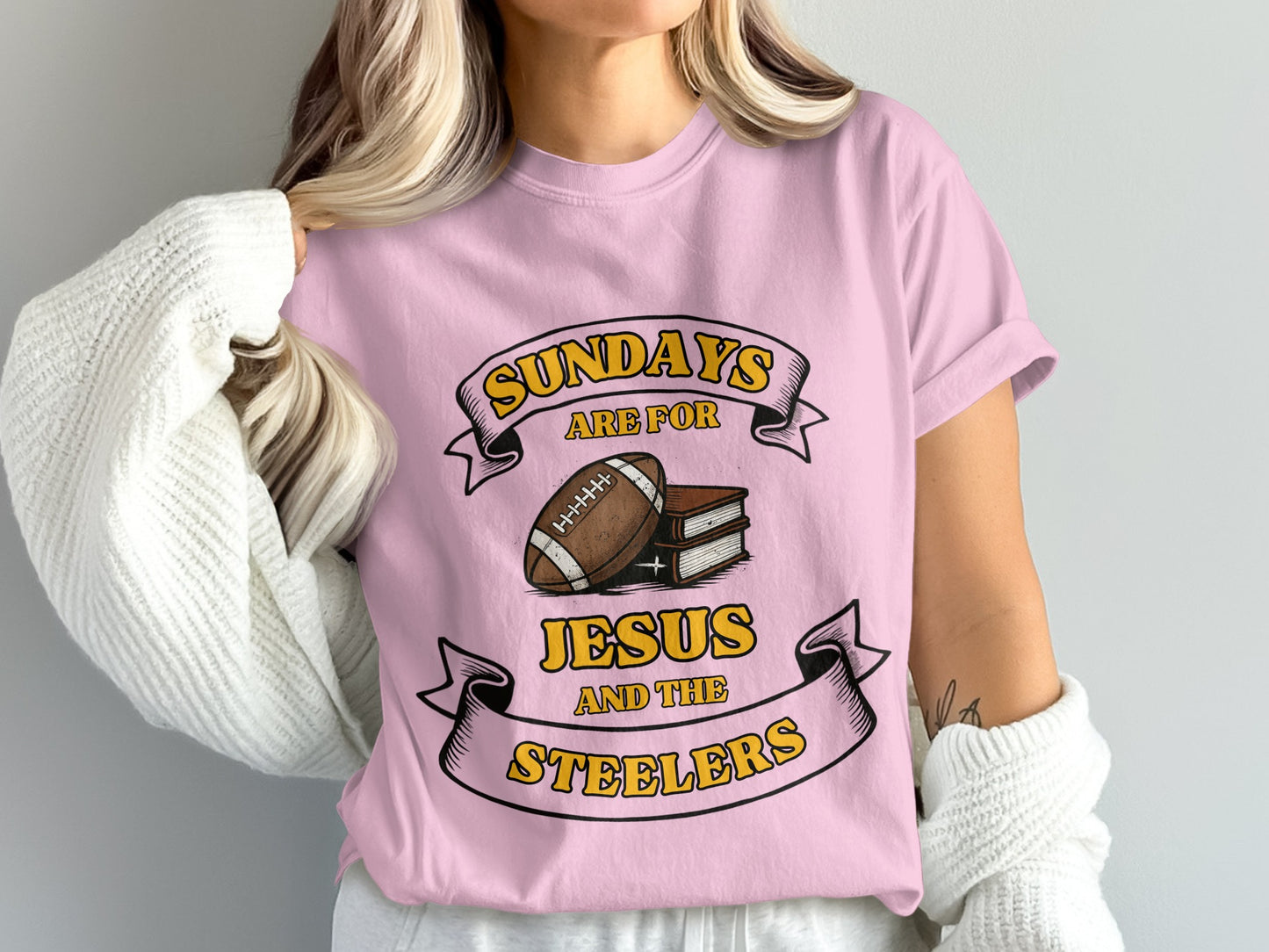 Sundays Are for Jesus and the Steelers product type