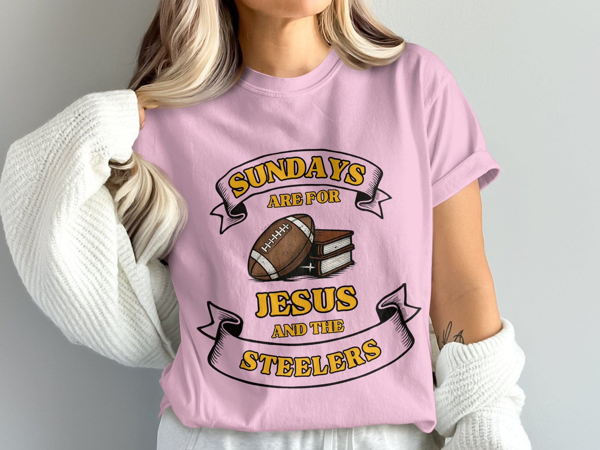 Sundays Are for Jesus and the Steelers product type
