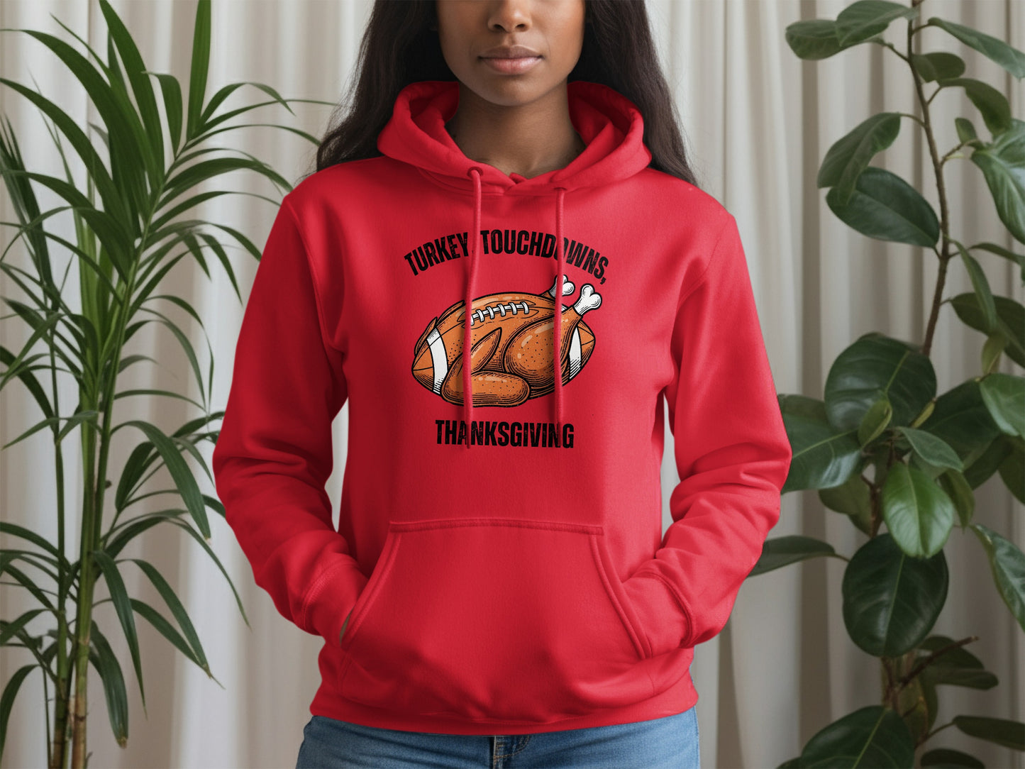 Turkey Touchdown Thanksgiving Hoodie