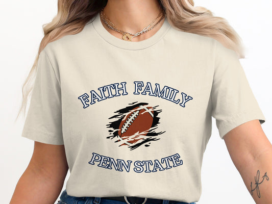 Faith Family Penn State Football Tee