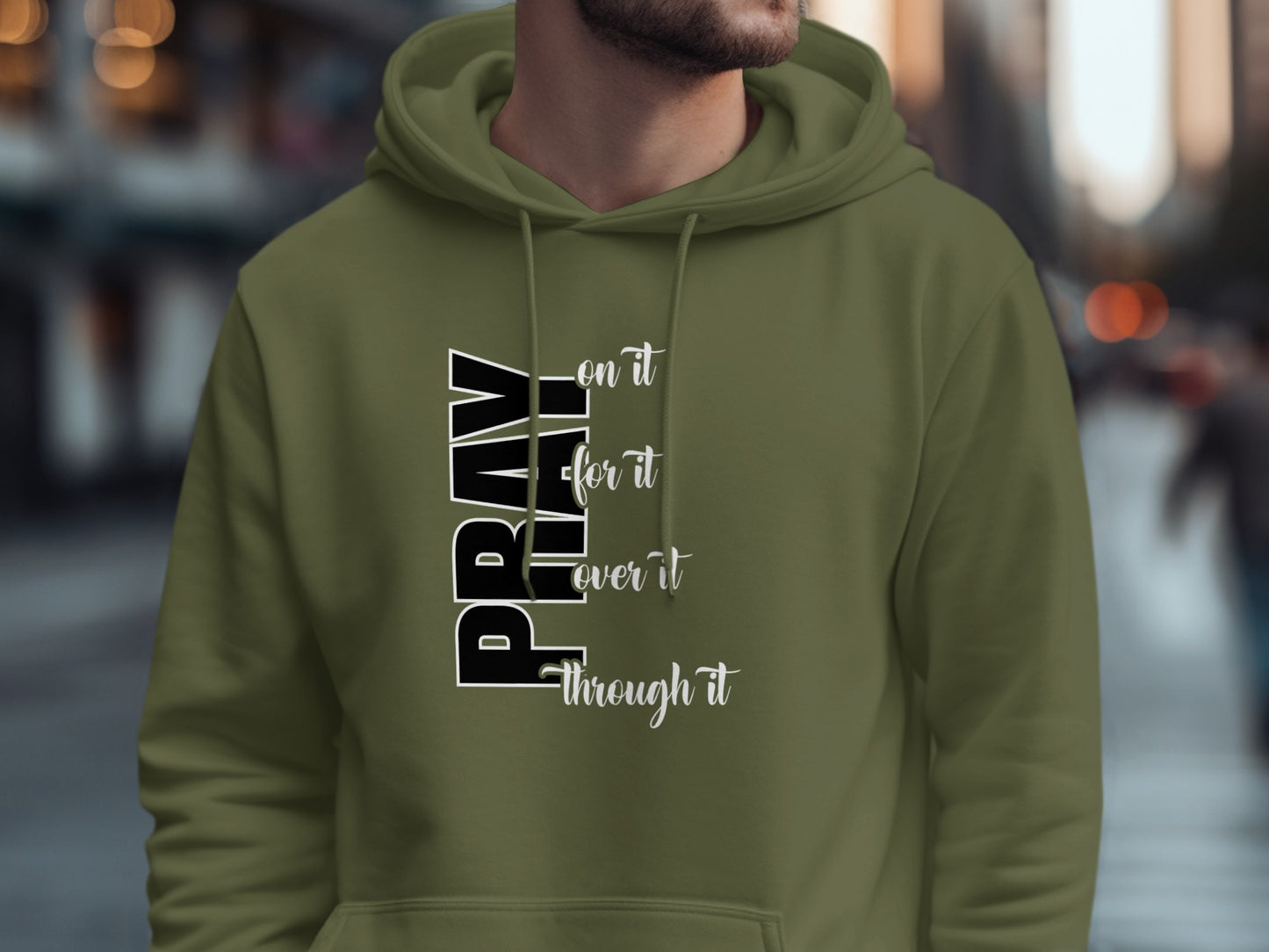 Pray on it for it over it through it hoodie product type