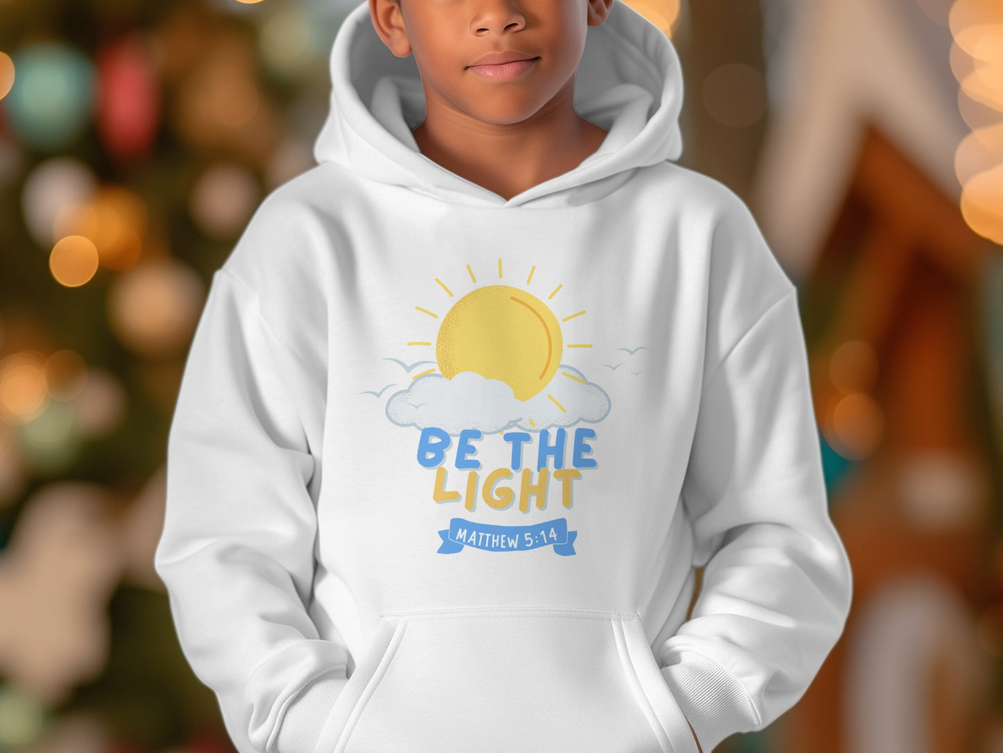 Be The Light Matthew 5:14 Youth Hoodie