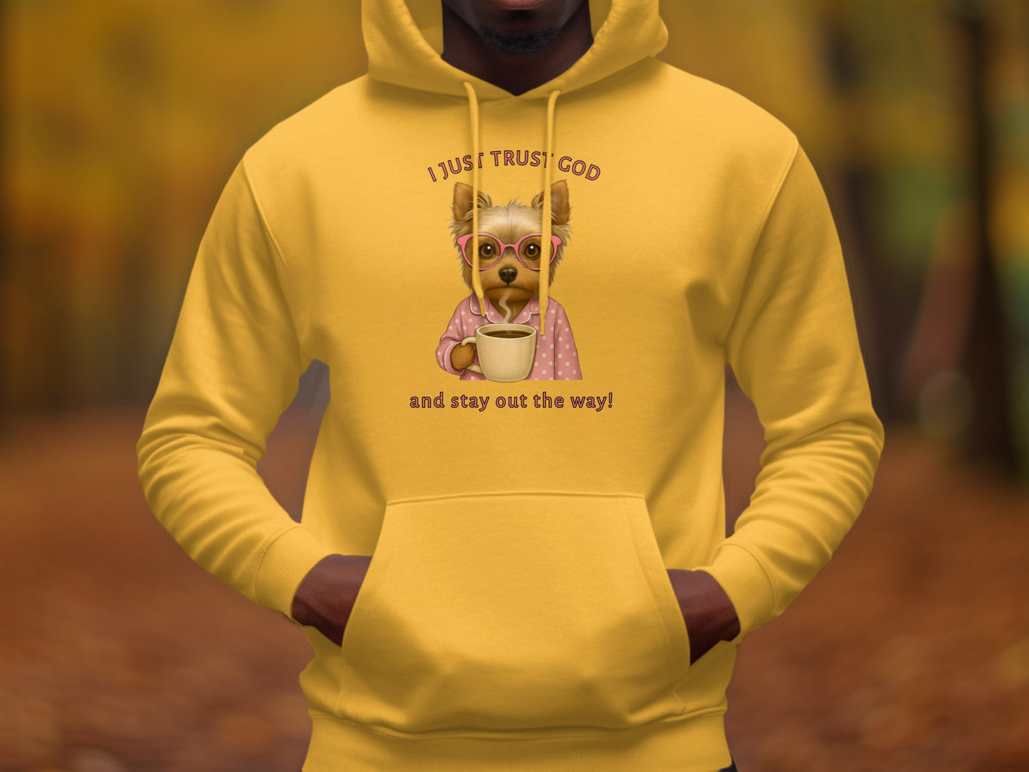 Stay Out The Way Trust God Graphic Hoodie