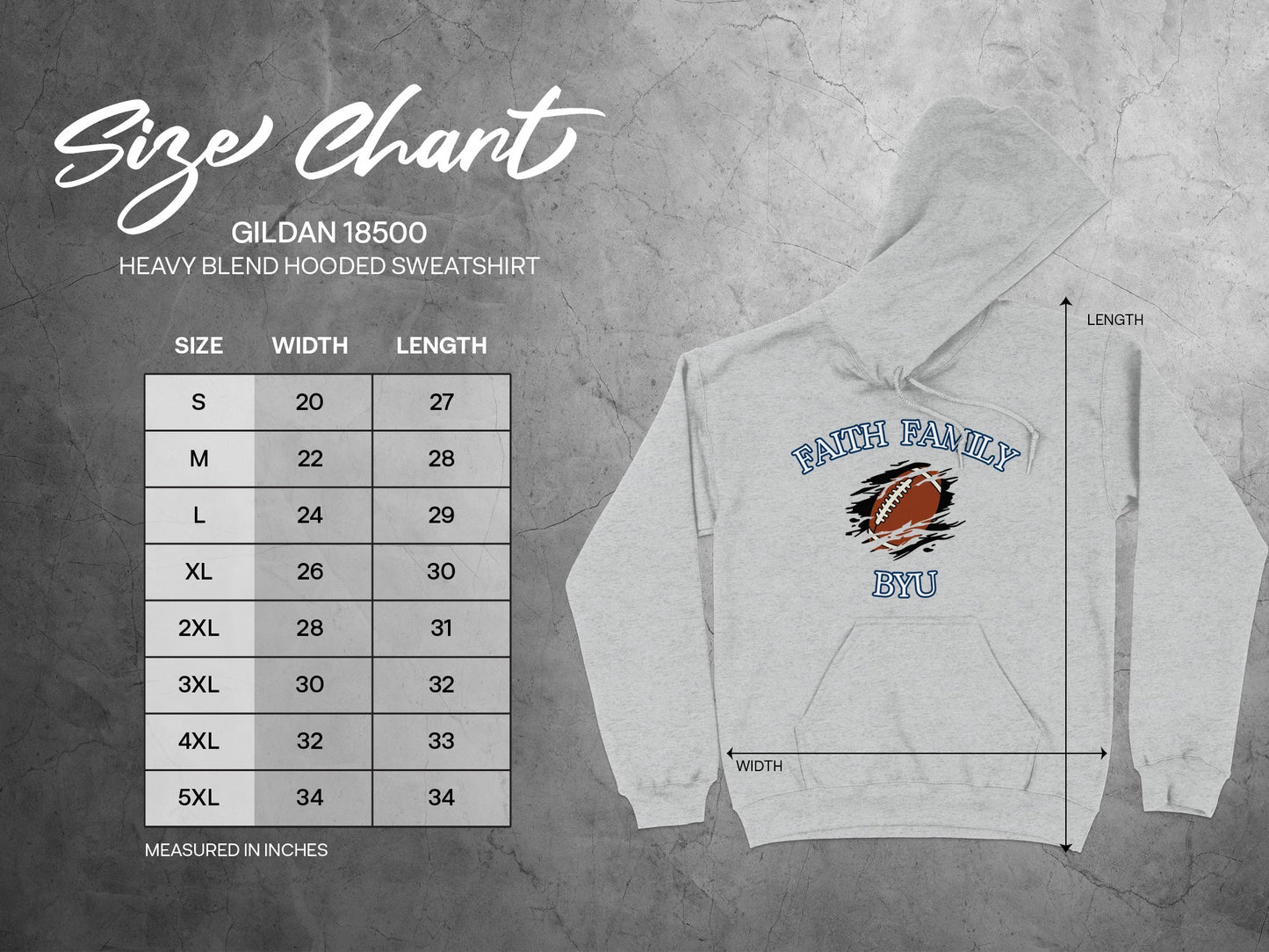 Faith Family BYU Graphic Hooded Sweatshirt product type