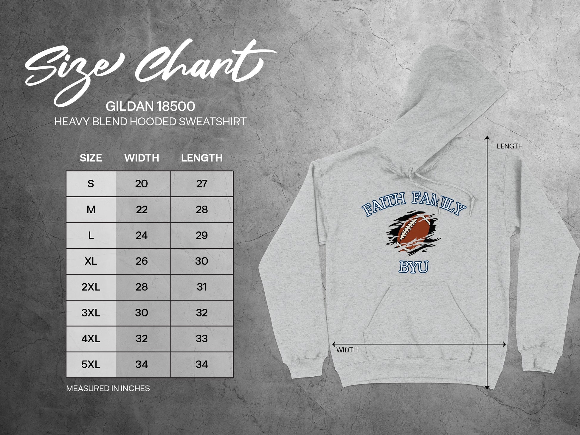 Faith Family BYU Graphic Hooded Sweatshirt product type