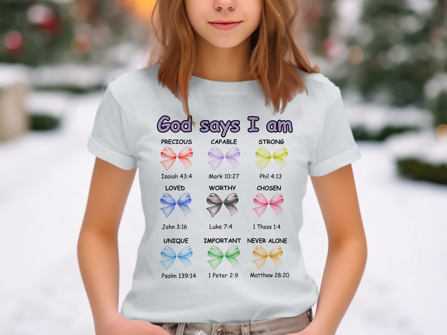 Inspirational God Says I Am Unique Qualities Shirt