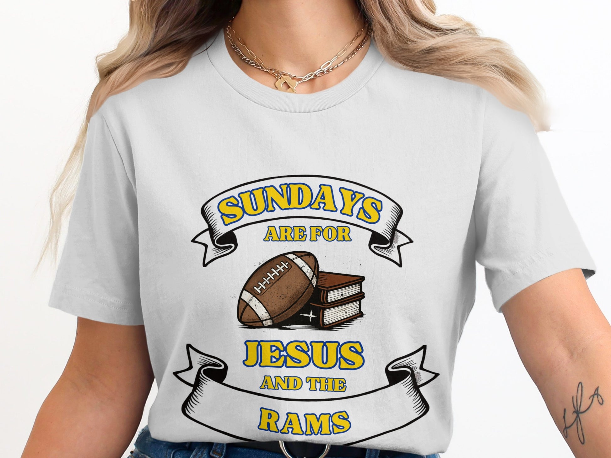 Sundays Are For Jesus And The Rams T-Shirt product
