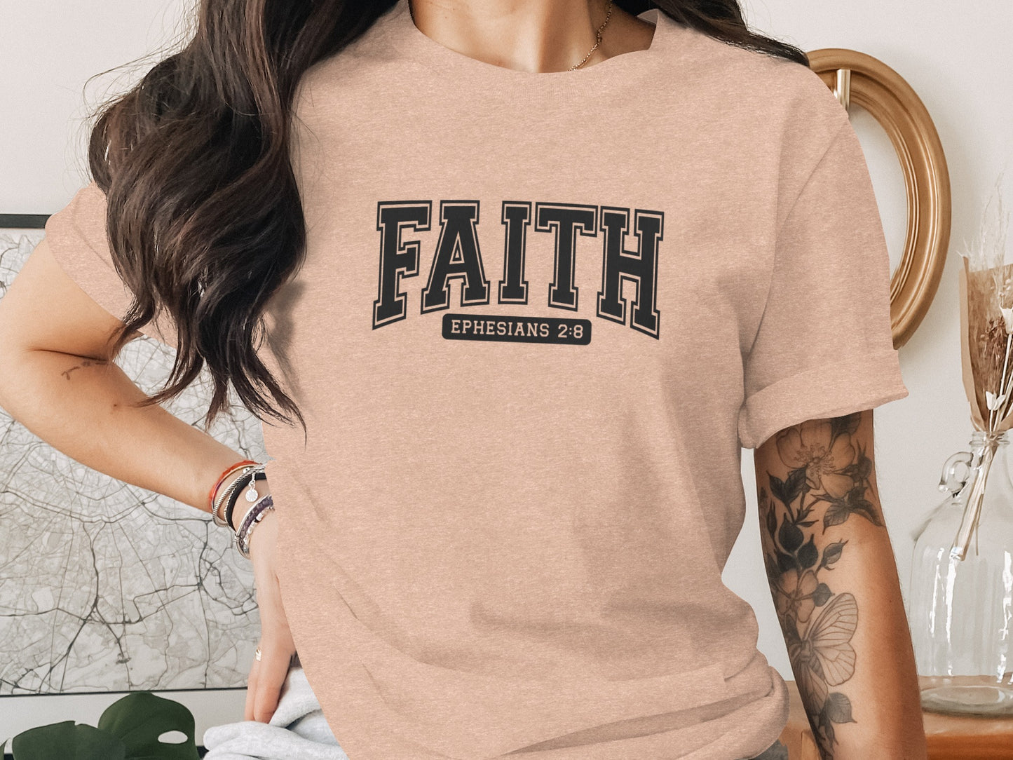 FAITH Ephesians 2 8 Inspirational Apparel
