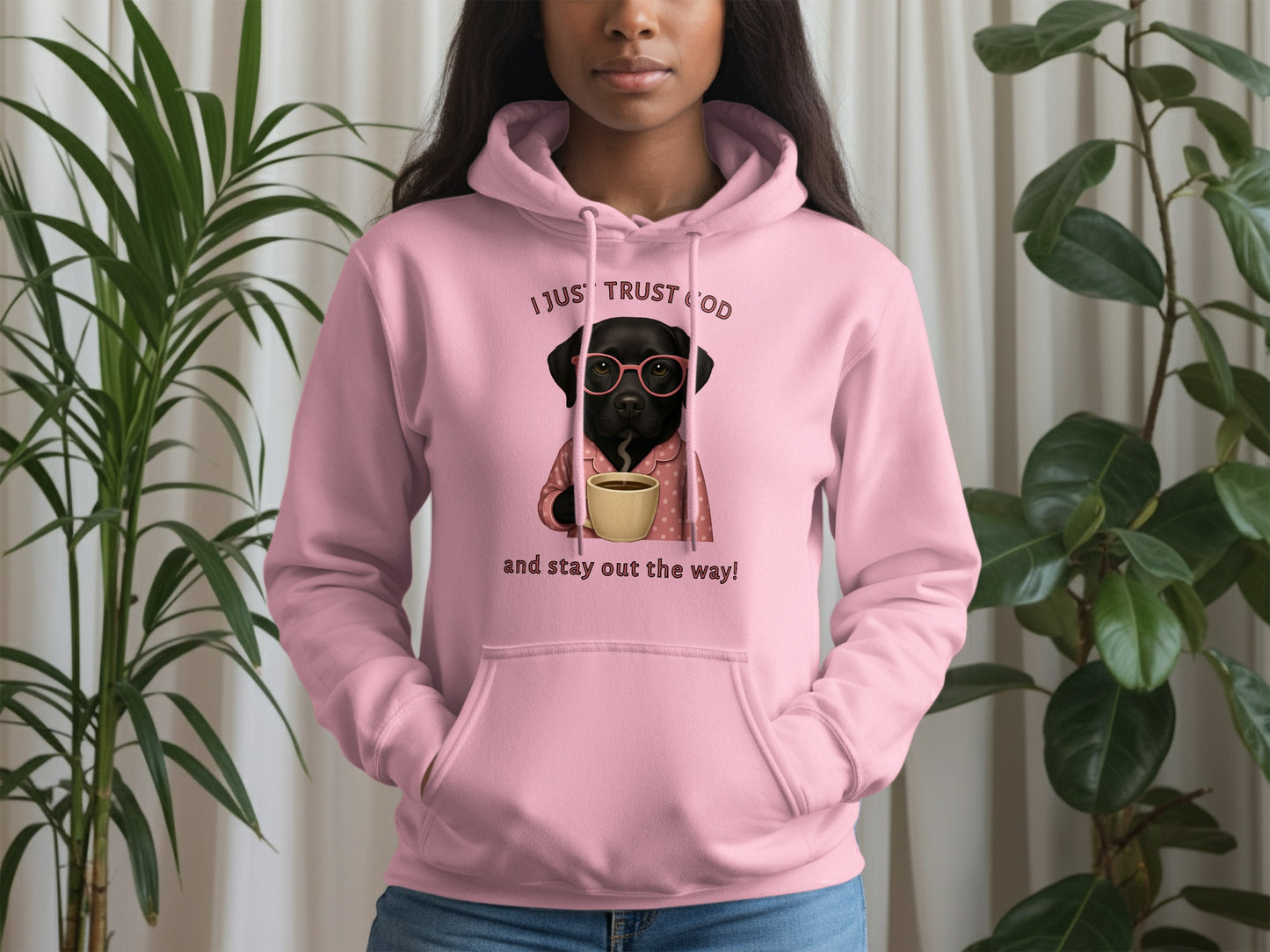 Trust God Stay Out of The Way Dog Hoodie