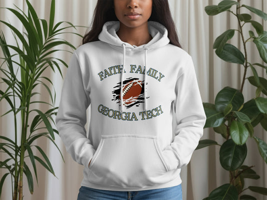 Faith Family Georgia Tech Football Hoodie product